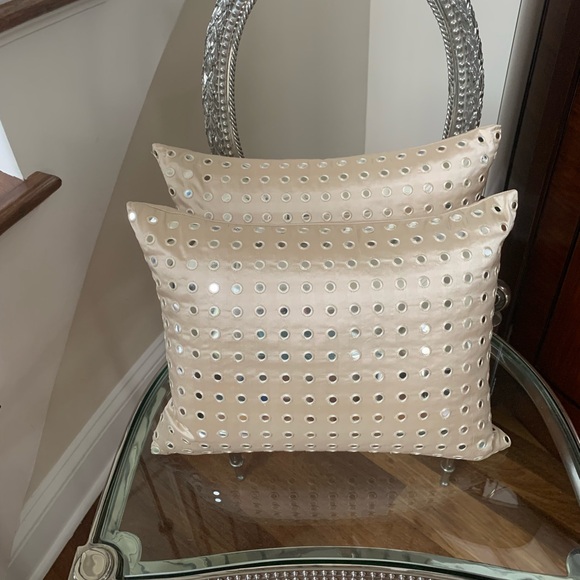Beautiful silk custom pillows set of 2